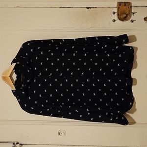 Navy blue (almost black) blouse